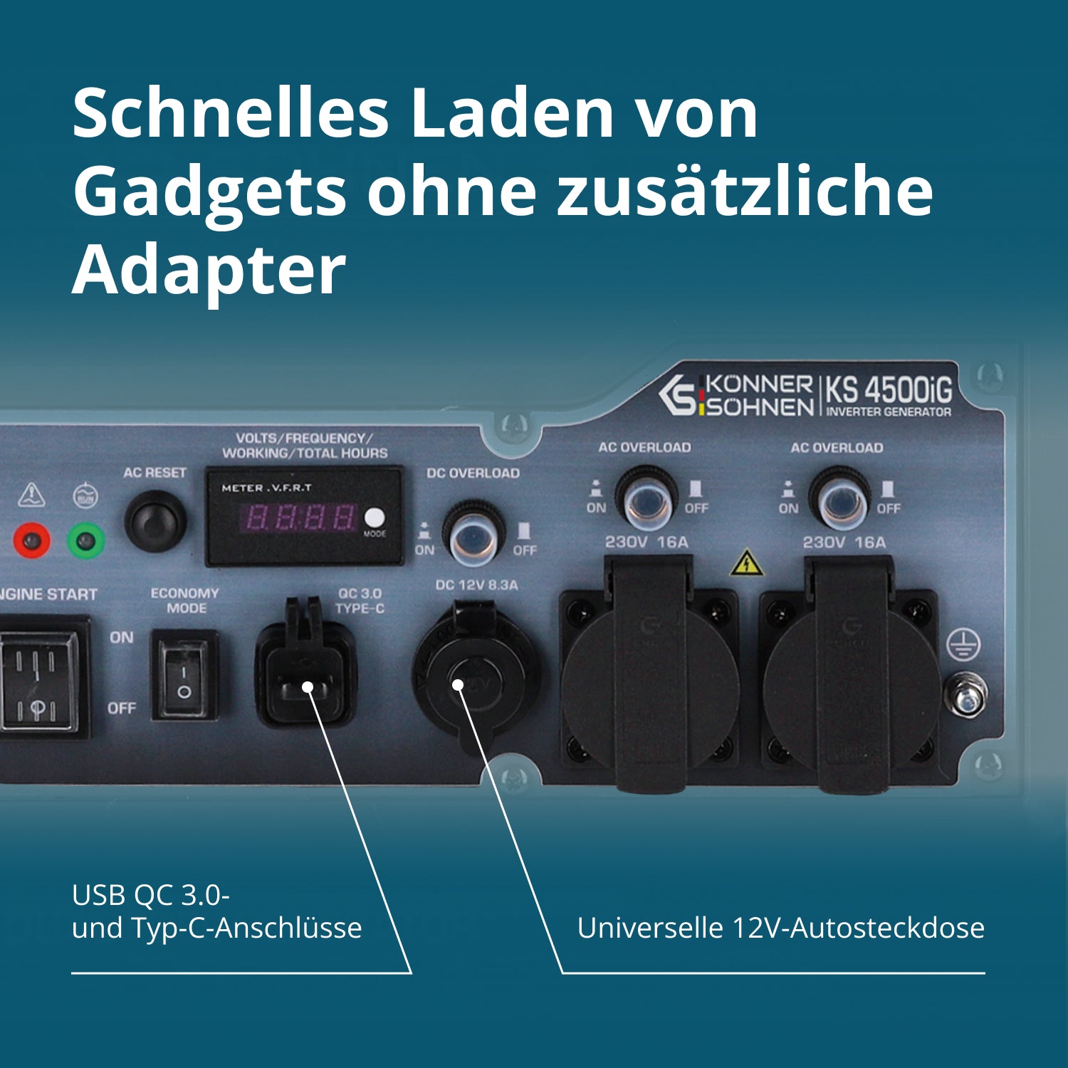 Dual Fuel-Inverter-Generator KS 4500iG