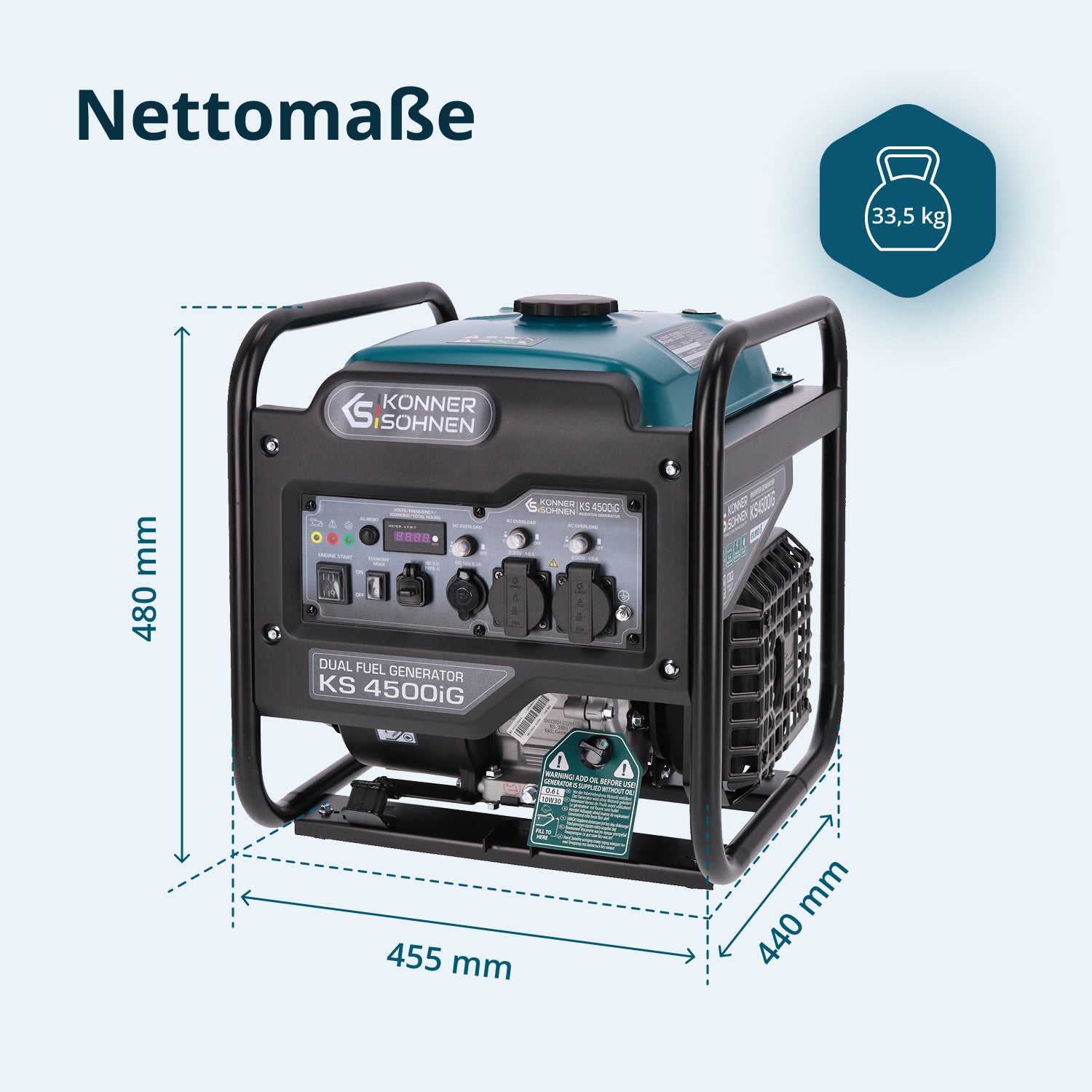 Dual Fuel-Inverter-Generator KS 4500iG