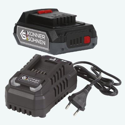 20V 2Ah batteri och 20V 2,4A laddare ingår