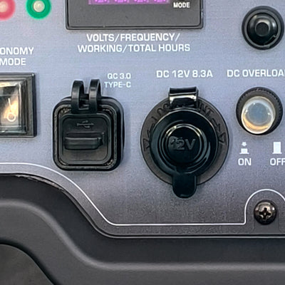 Conexión 12V y salidas USB