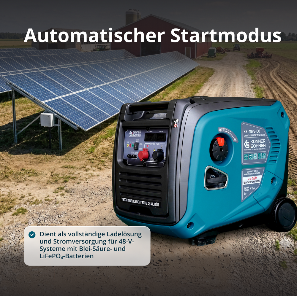 Gleichstromgenerator KS 48VS-DC, Version 50–55V