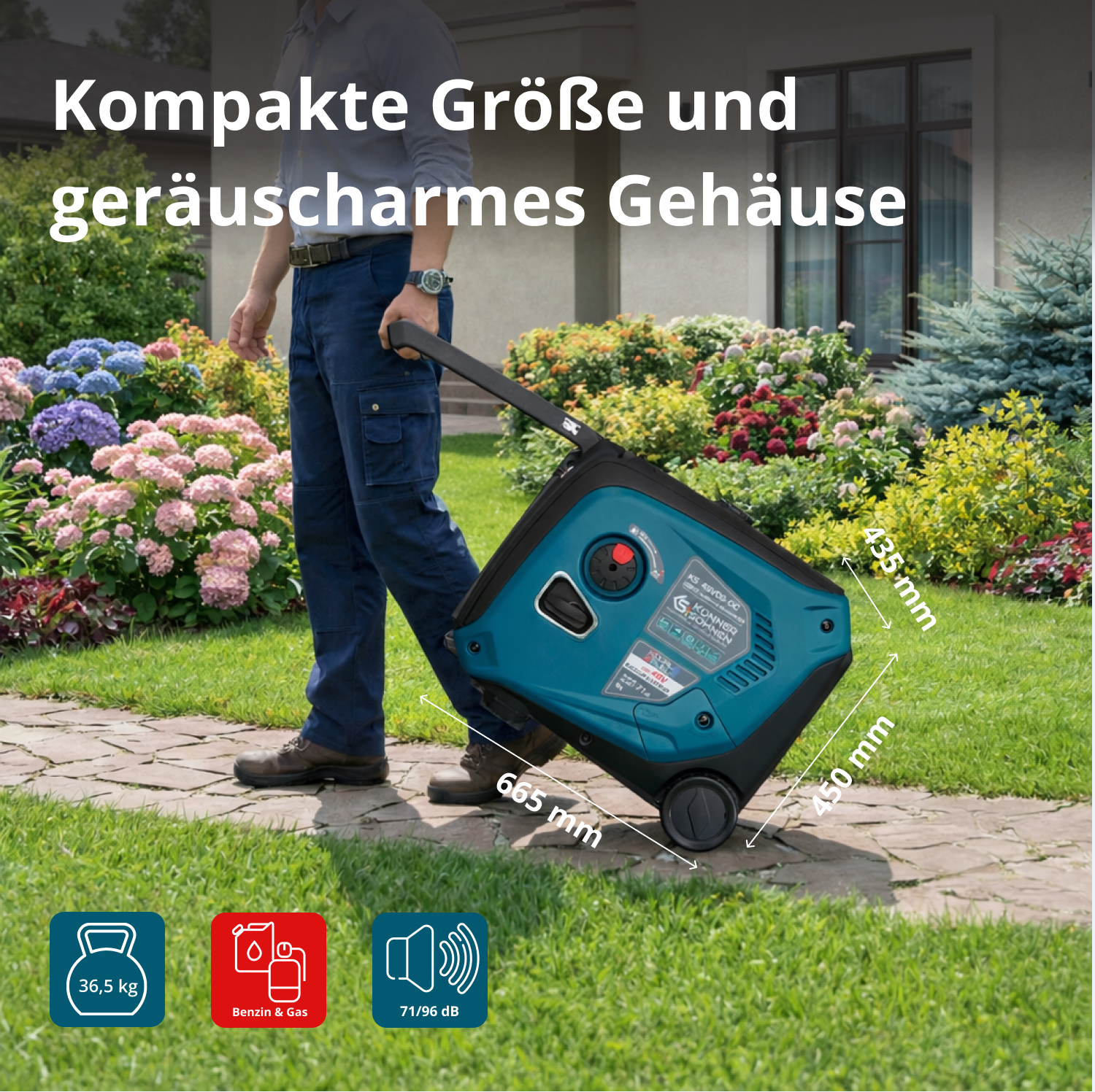 Gleichstromgenerator KS 48VGS-DC, Version 50–55V