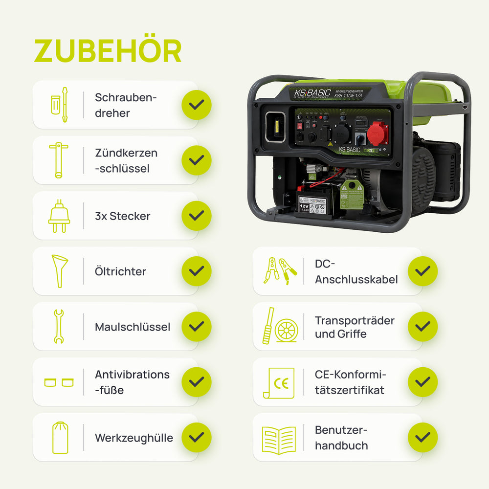 Inverter-Generator KSB 110iE-1/3