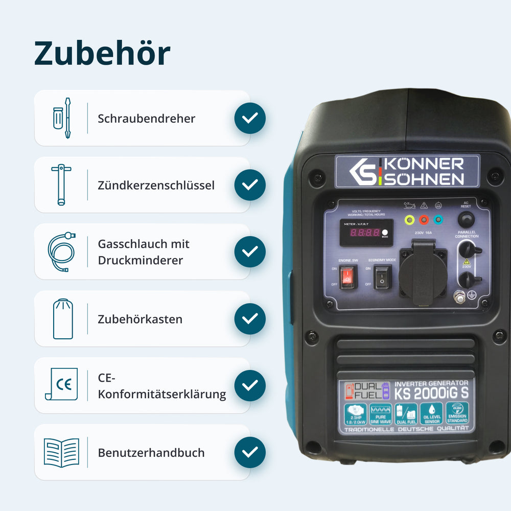 LPG/Benzin-Inverter-Generator KS 2000iG S