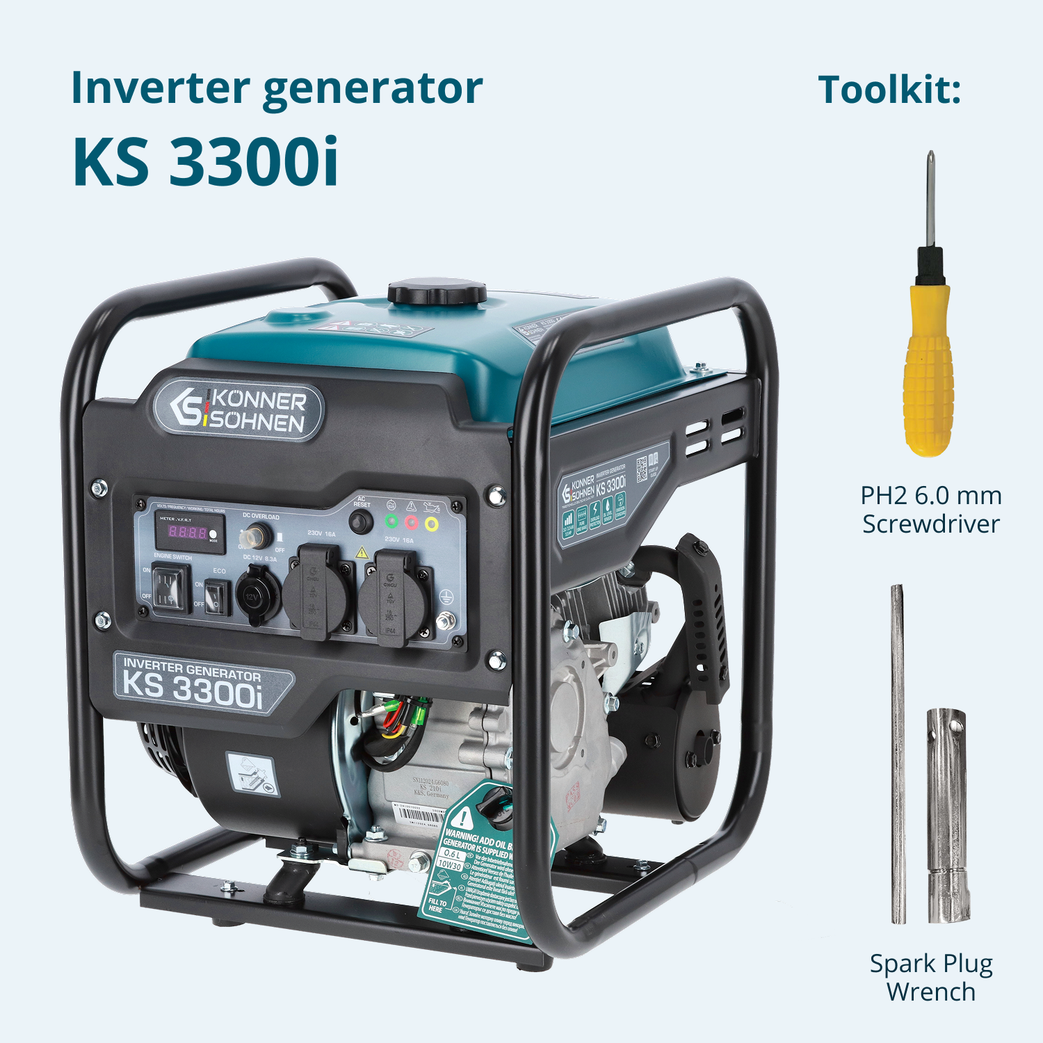 Invertergenerator KS 3300i (Renoveret Fremragende)