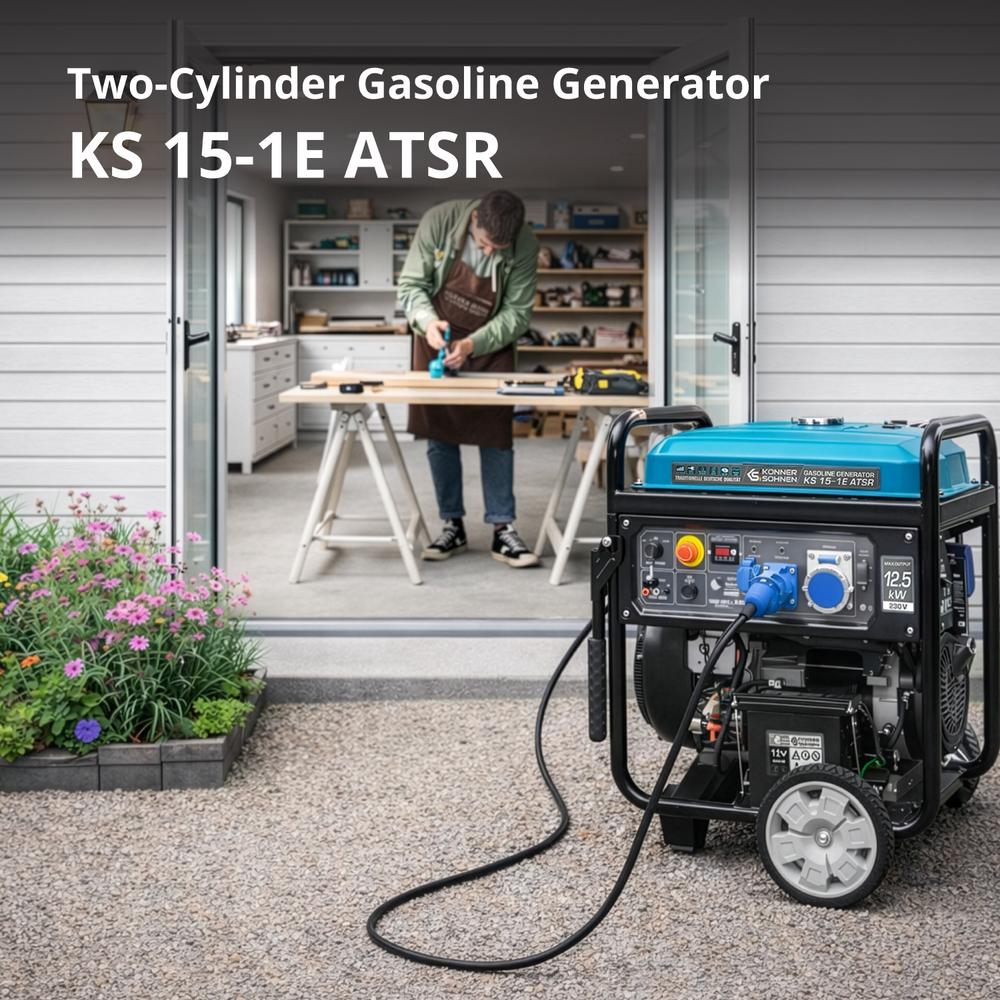 Benzingenerator "Könner & Söhnen" KS 15-1E ATSR