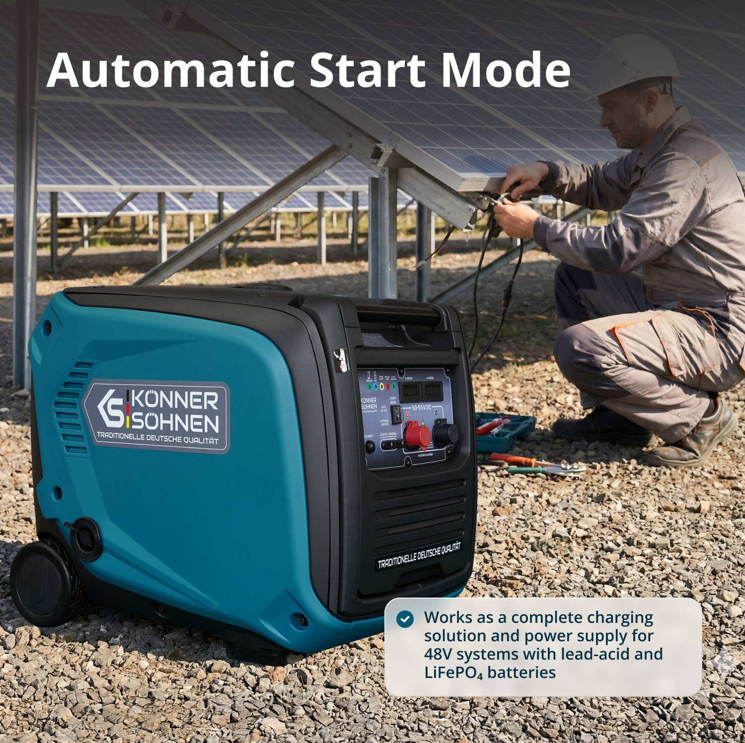 KS 48VGS-DC Egyenáramú generátor, 50–55V változat