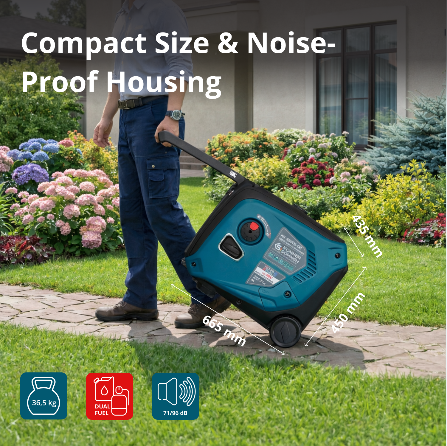 KS 48VGS-DC Egyenáramú generátor, 50–55V változat