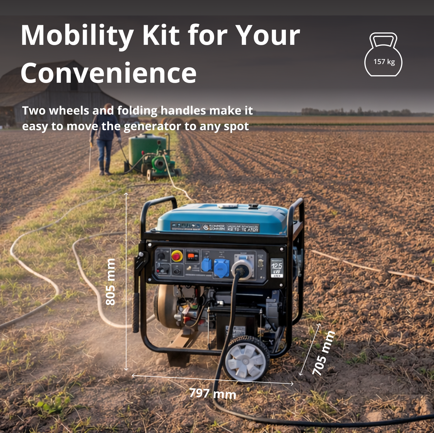 Benzingenerátor „Könner & Söhnen” KS 15-1E ATSR