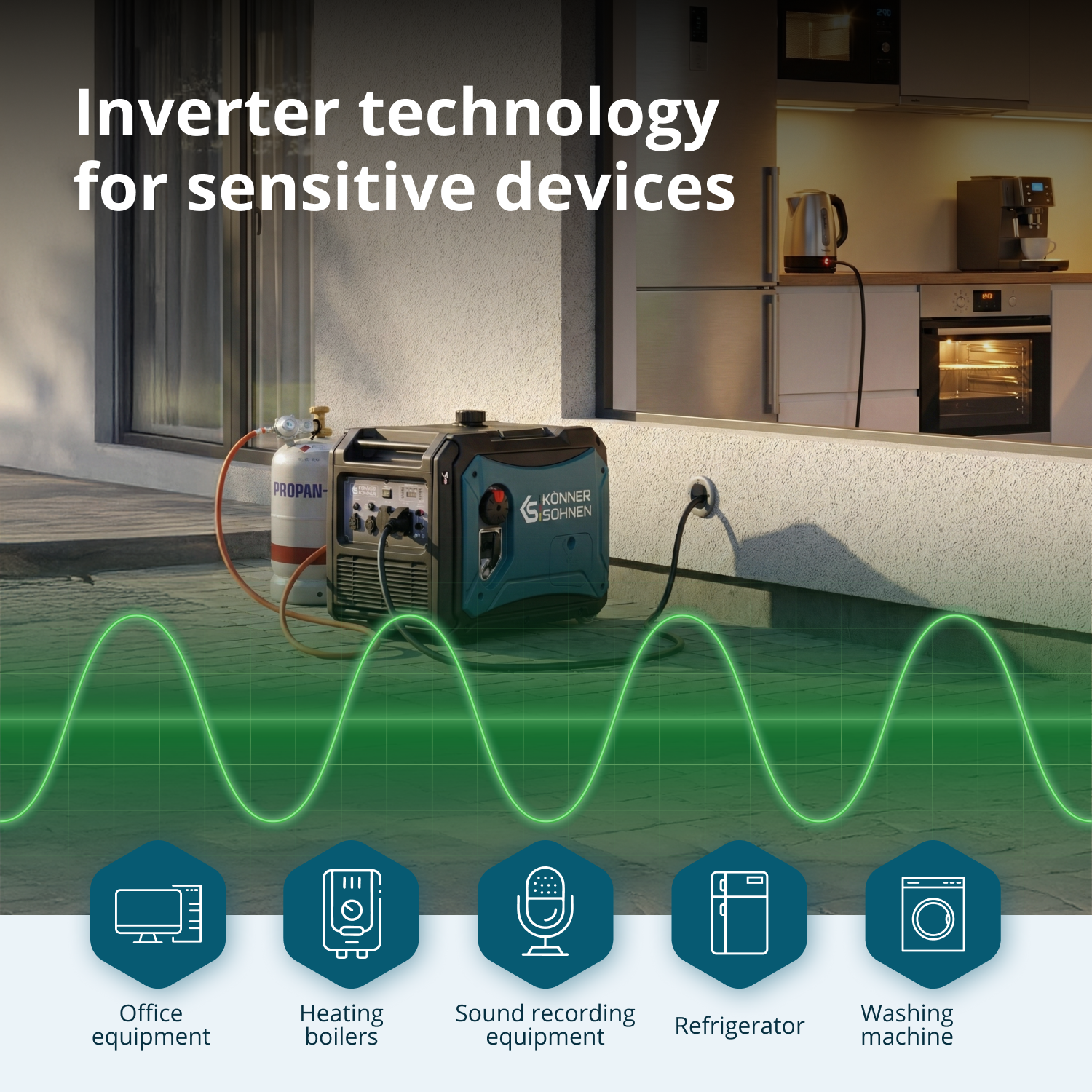 LPG/benzinski invertorski generator KS 4000iEG S