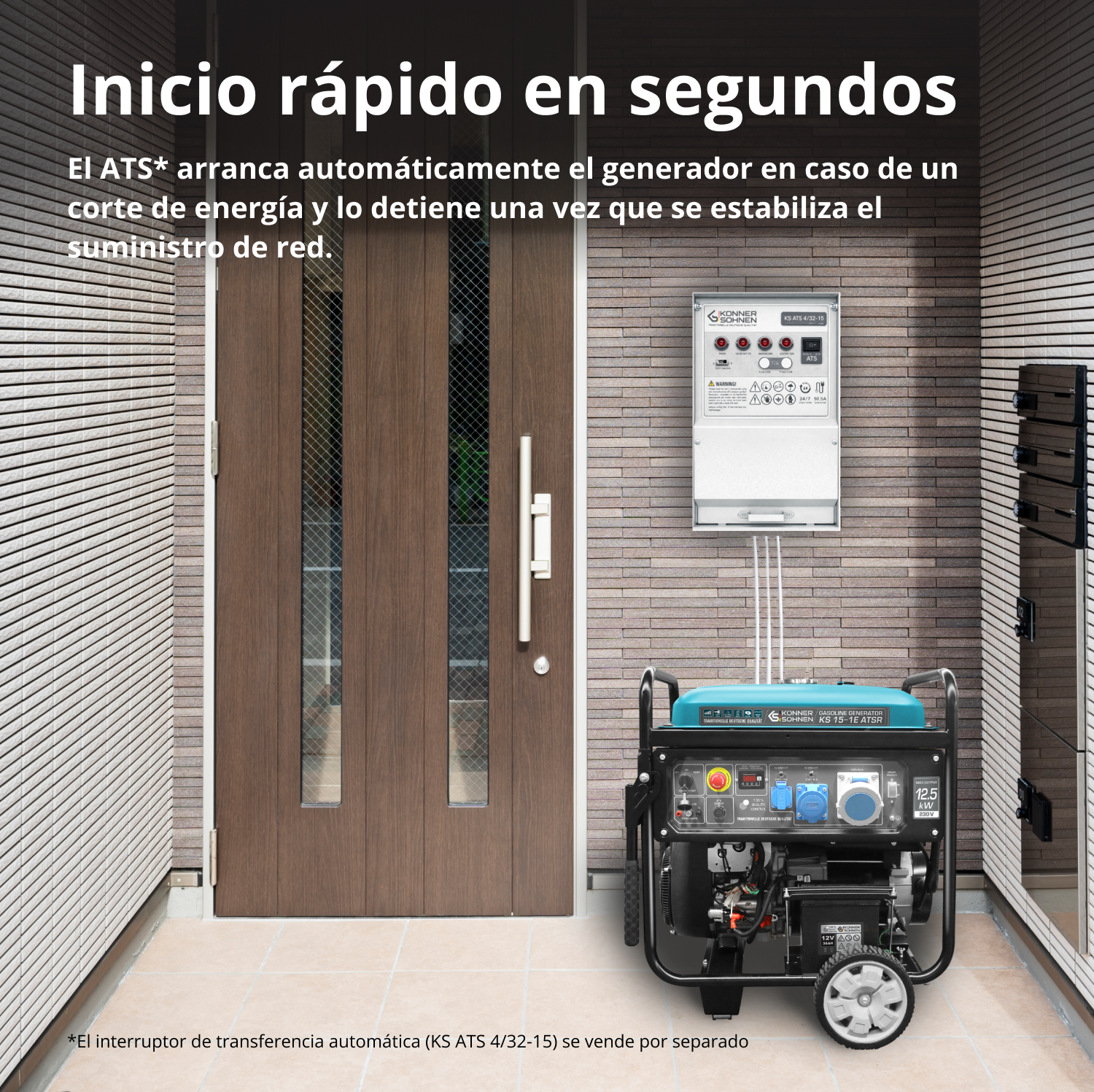 Generador de gasolina "Könner & Söhnen" KS 15-1E ATSR