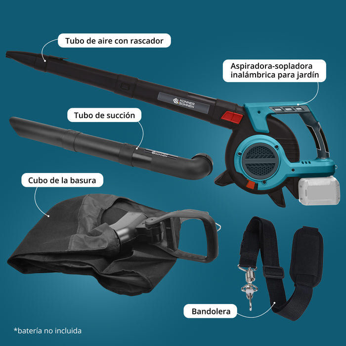 Aspirador - soplador de jardín a batería KS LBV-40V
