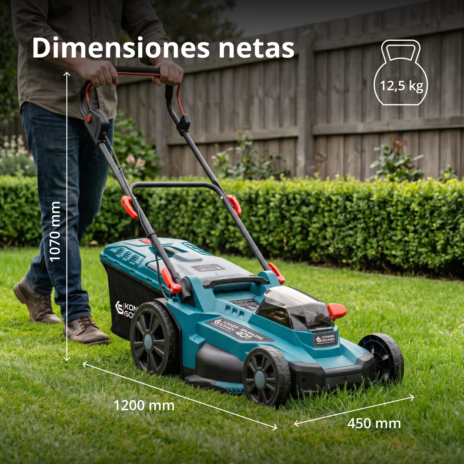 Kit promocional para el cuidado del césped KS 43LM-BCT40V-SET