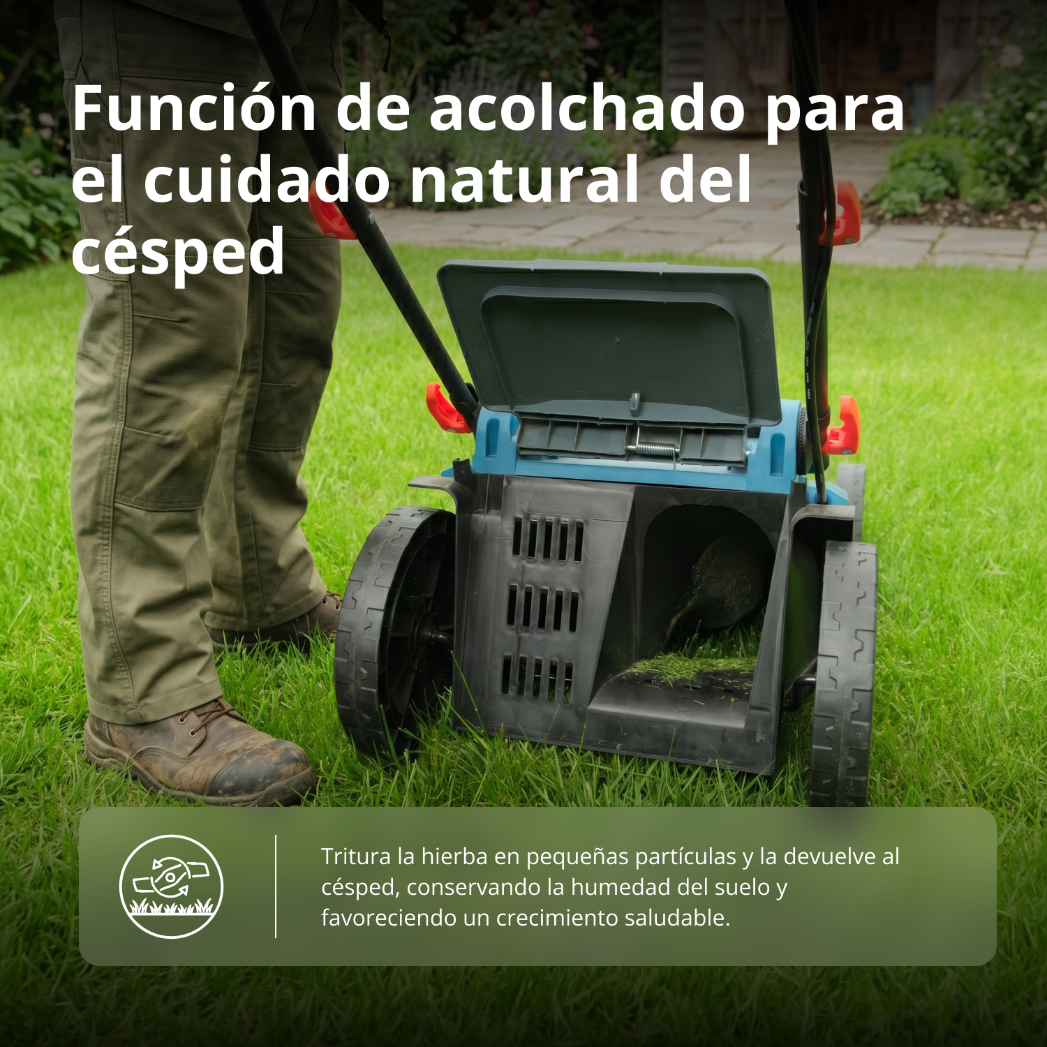 Kit promocional para el cuidado del césped KS 43LM-BCT40V-SET