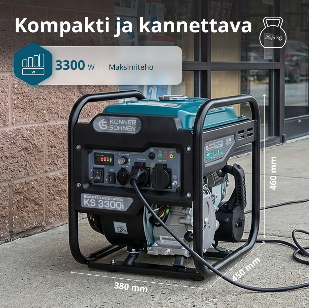 Invertterigeneraattori KS 3300i