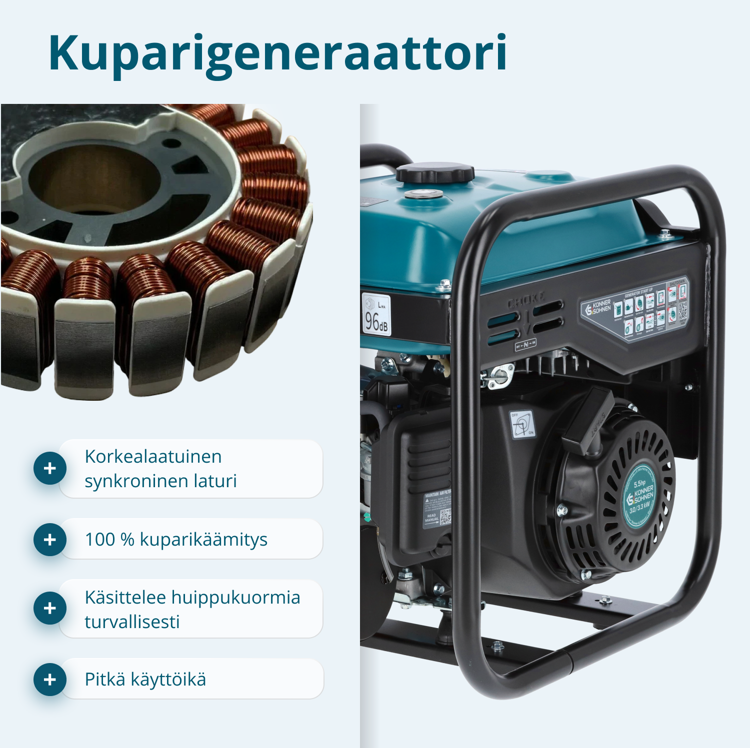 Invertterigeneraattori KS 3300i