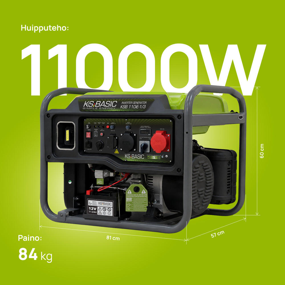 Invertterigeneraattori KSB 110iE-1/3