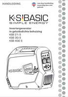 Invertergenerator in geluidsdichte behuizing KSB 21i S, KSB 30i S, KSB 40iE S