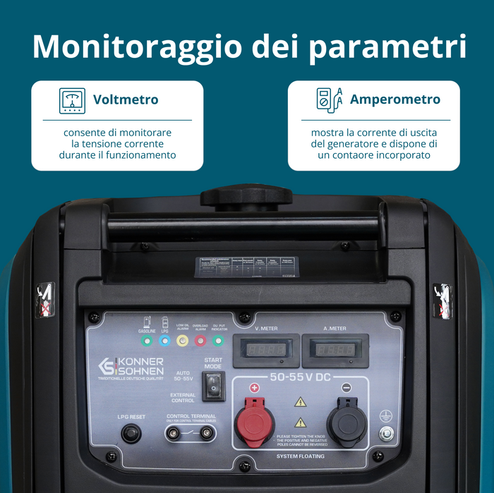 Generatore a Corrente Continua KS 48VGS-DC, versione 50–55V