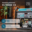 Gerador a gasolina "Könner & Söhnen" KS 10000E 1/3 thumbnail