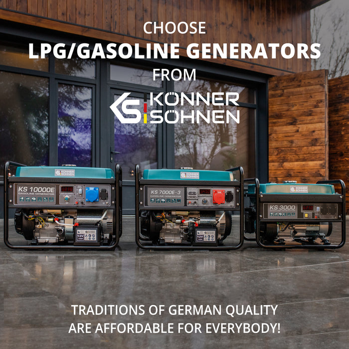 LPG/Benzínový generátor „Könner & Söhnen“ KS 2900G