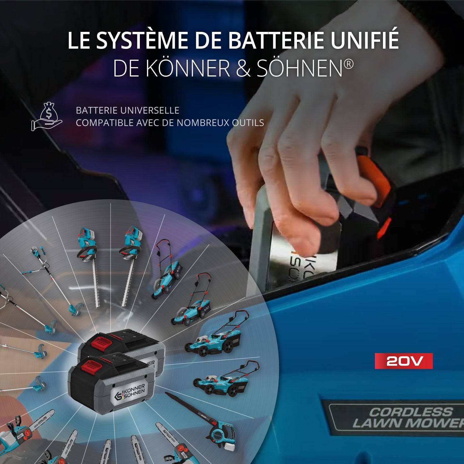 Tondeuse à batterie KS 33LM-20V (Reconditionné Excellent)