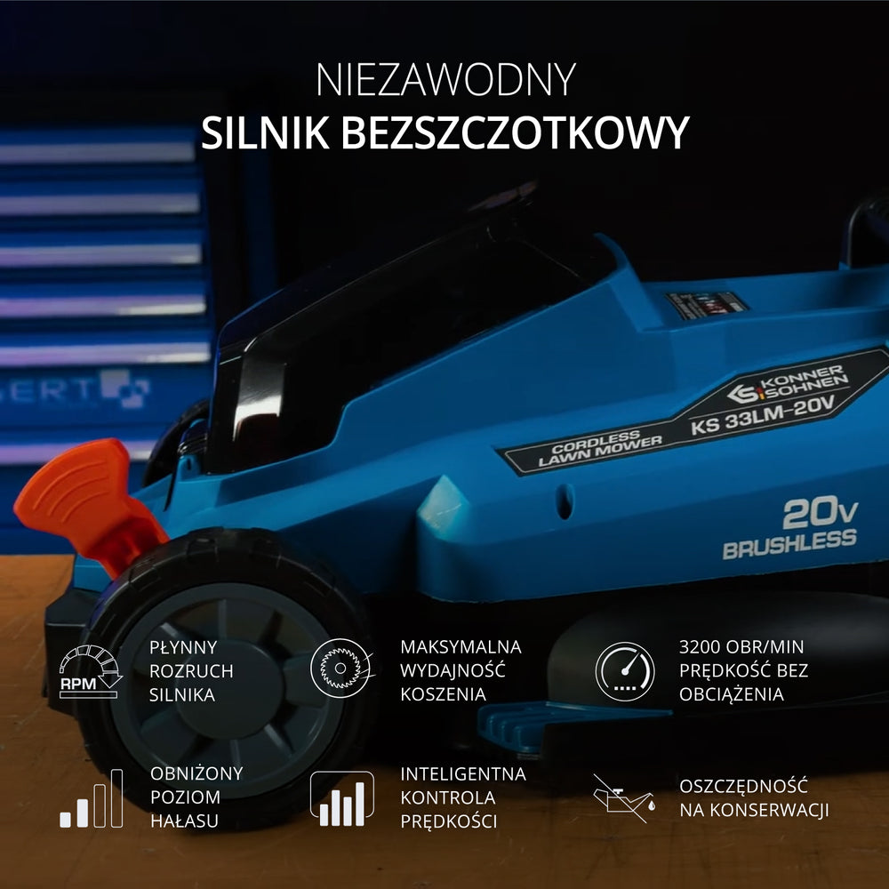 Bezprzewodowa kosiarka KS 33LM-20V