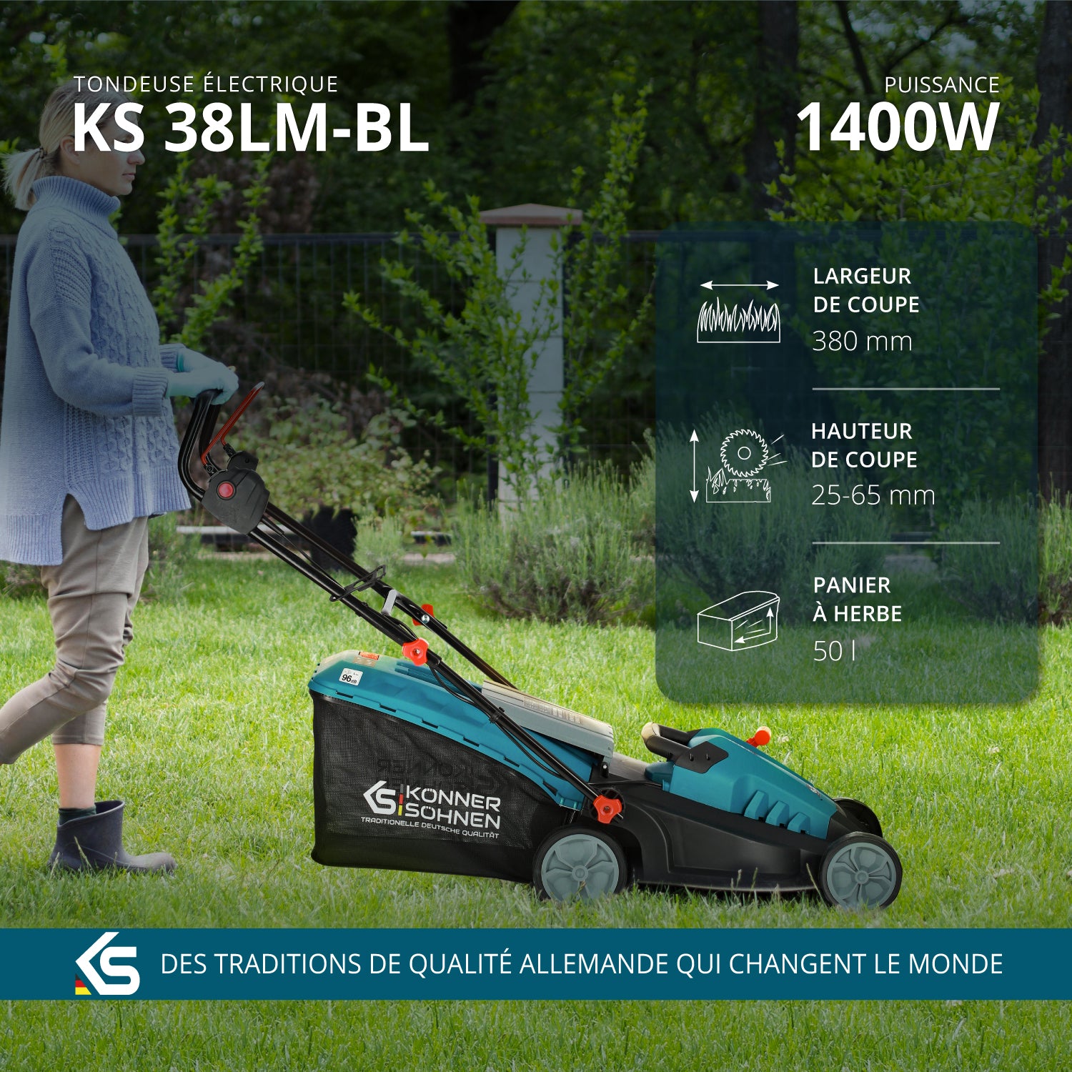 Tondeuse électrique KS 38LM-BL (Reconditionné Excellent)
