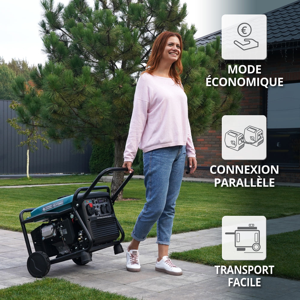Groupe électrogène à essence-gaz de type inverter KS 4100iEG