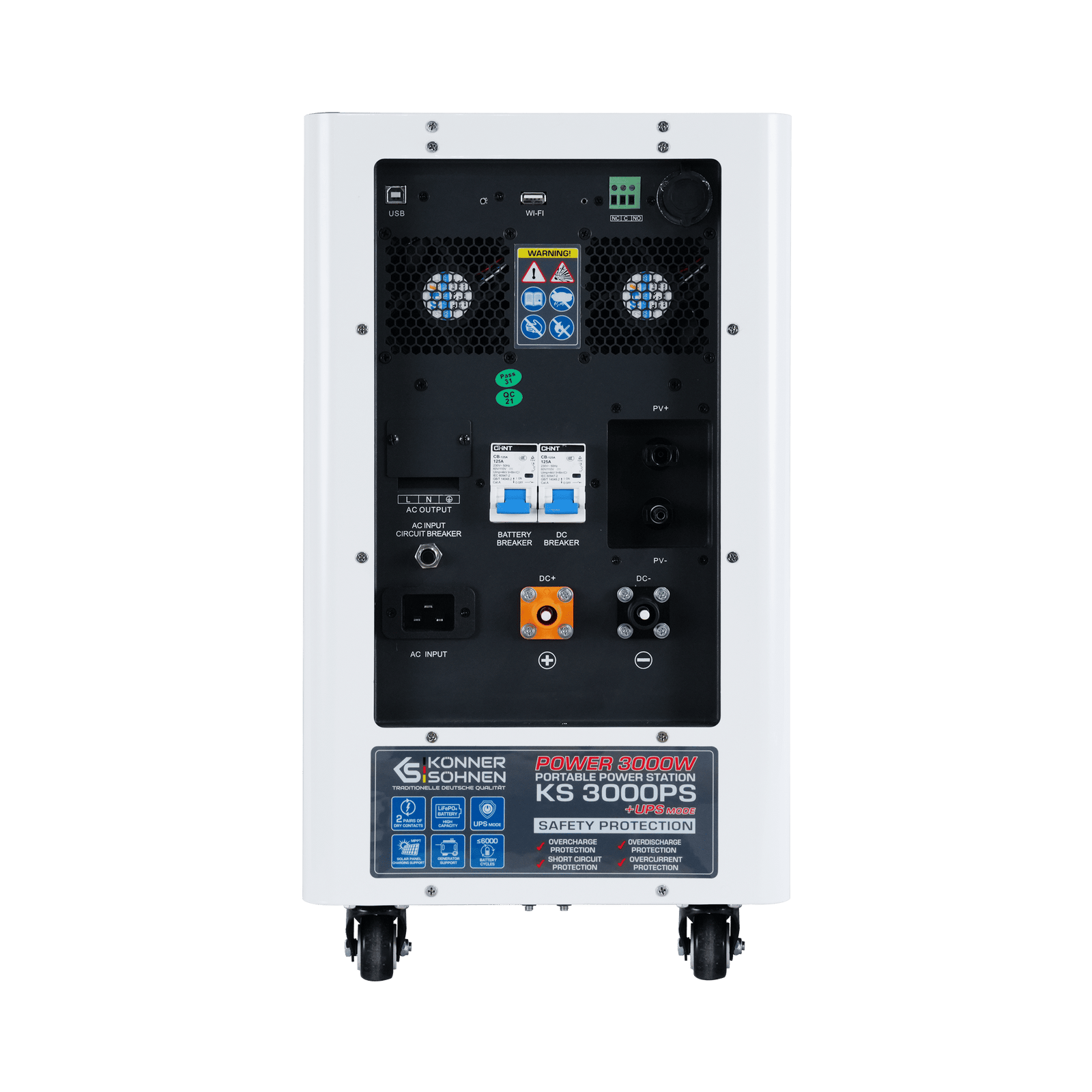 KS 3000PS Estação de Energia Portátil 3-em-1