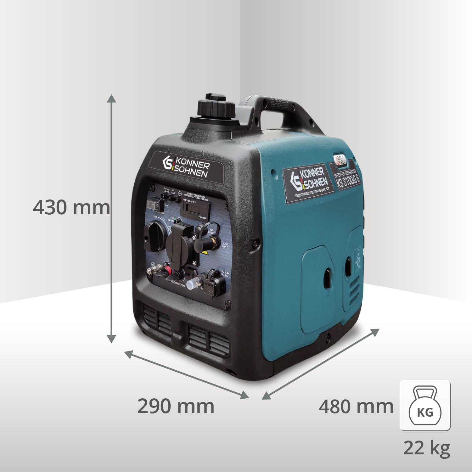 LPG/benzin inverteres generátor KS 3100iG S