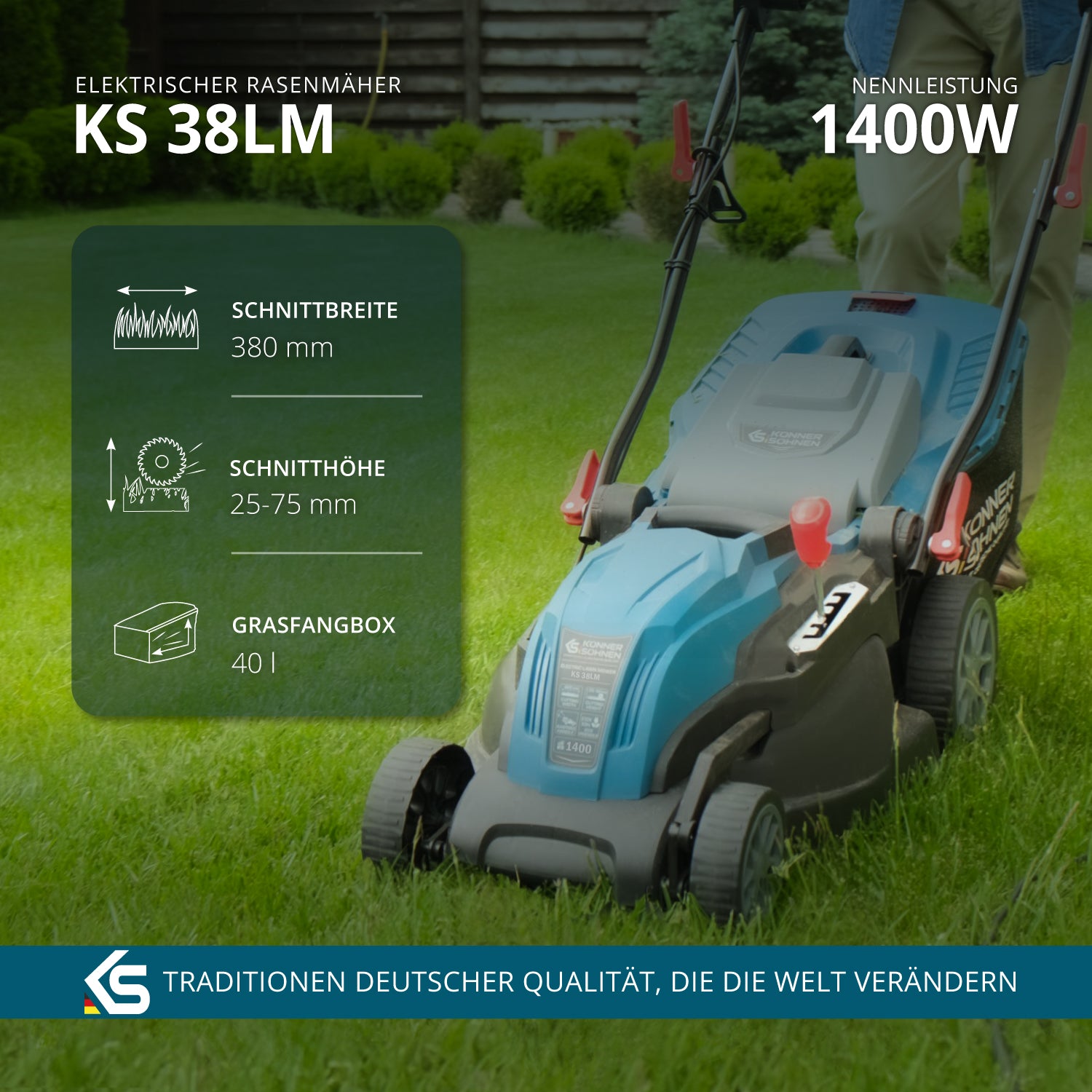 Elektrischer Rasenmäher KS 38LM (B-Ware Sehr gut)