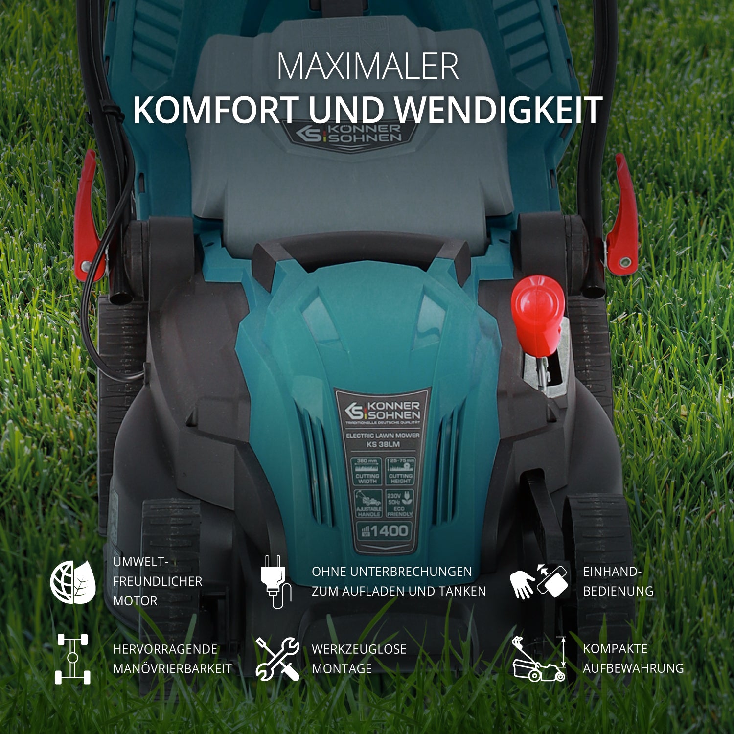 Elektrischer Rasenmäher KS 38LM (B-Ware Sehr gut)