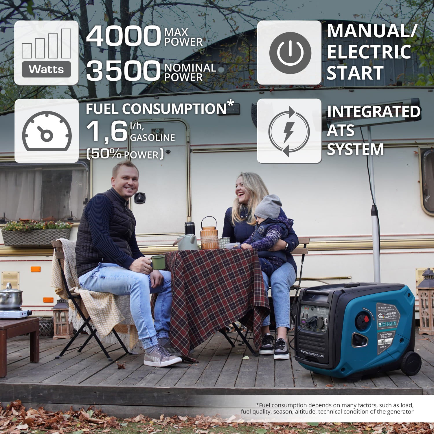 Инверторен генератор KS 4000iE S ATS Версия 2