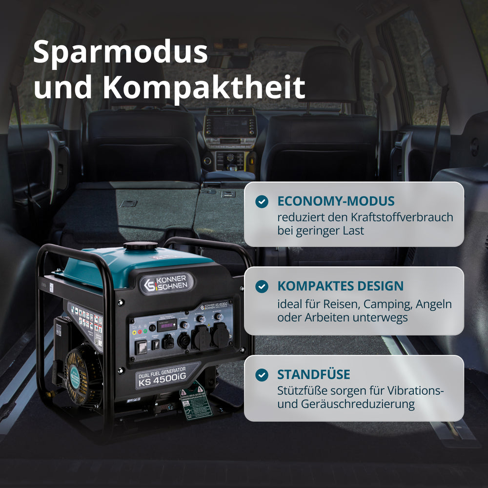Dual Fuel-Inverter-Generator KS 4500iG