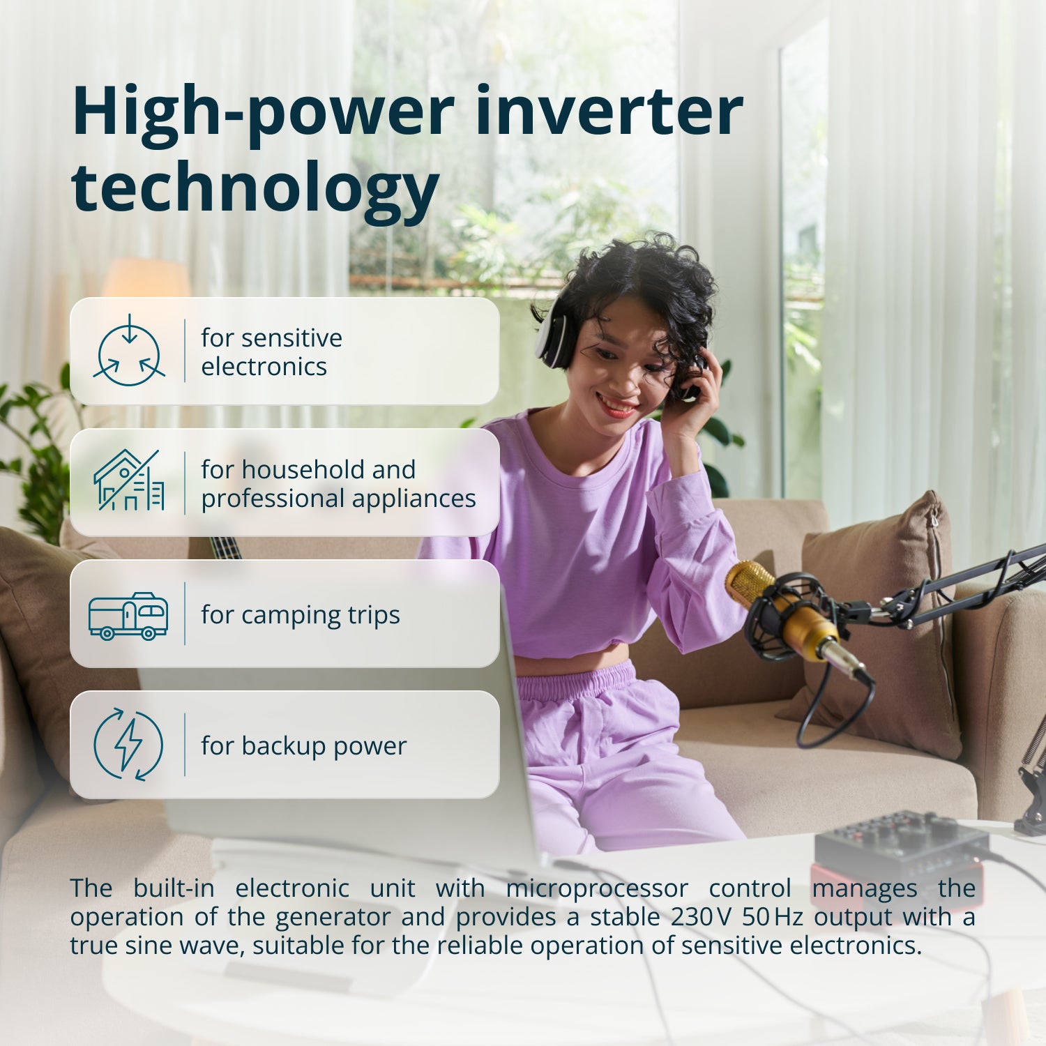 Invertorový benzínový generátor KS 6500iE