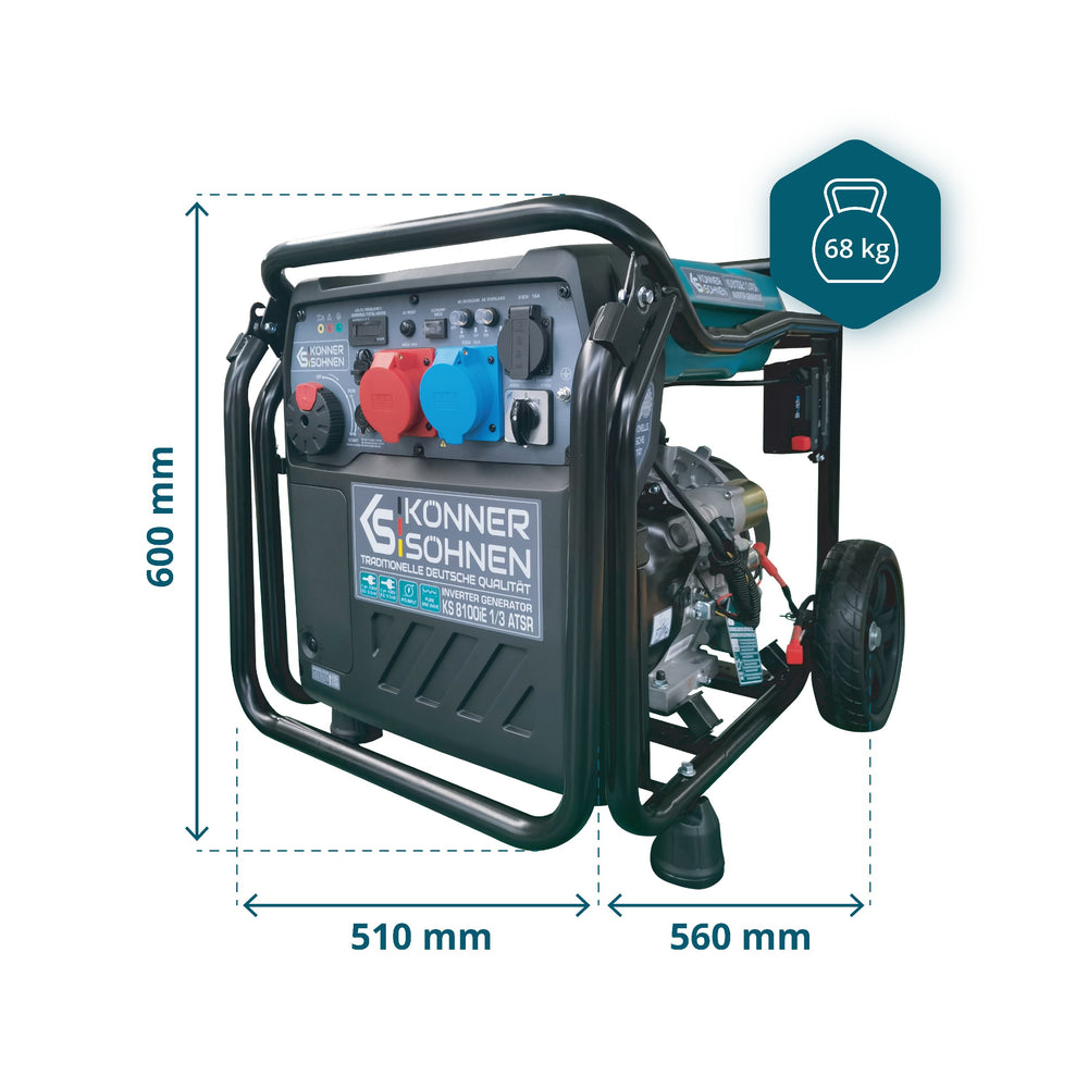 Generador inverter KS 8100iE 1/3 ATSR