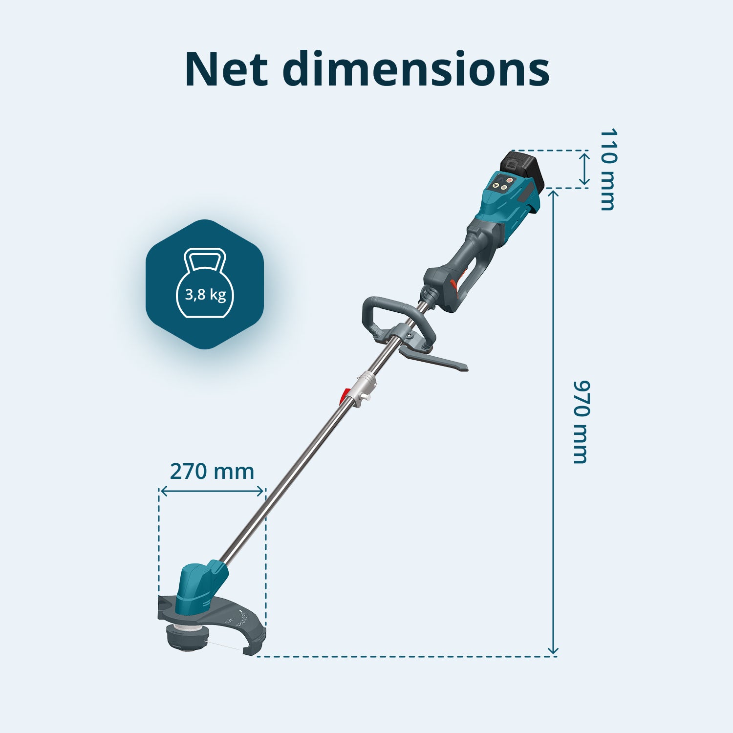 Cordless brush cutter & String trimmer KS BCT-20V (Refurbished Excellent)
