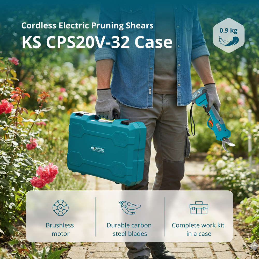 Sladdlös Elektrisk Beskärningssax KS CPS20V-32 Case