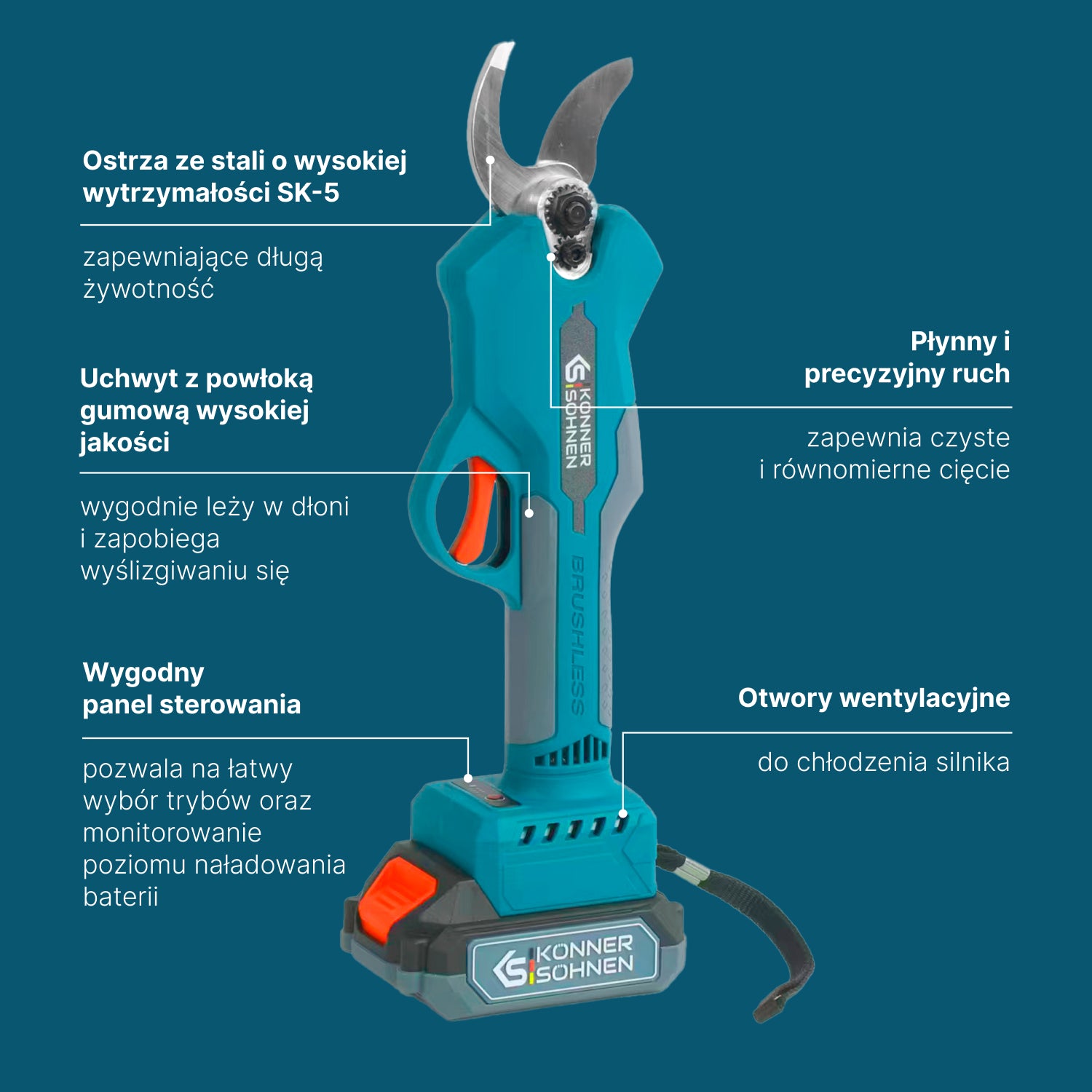 Sekator akumulatorowy KS CPS20V-32 Case