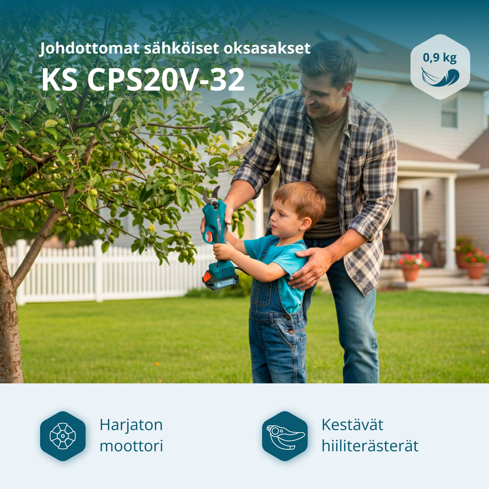 Johdottomat sähköiset oksasakset KS CPS20V-32