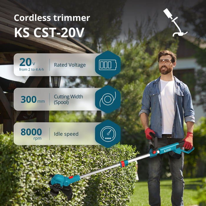 Sladdlös trimmer KS CST-20V