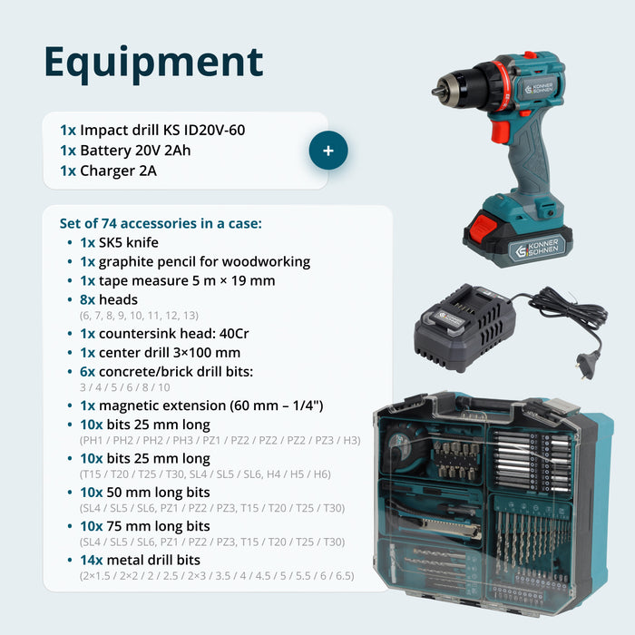 Bezdrátová Sada Master KS ID20V-60 KIT 74