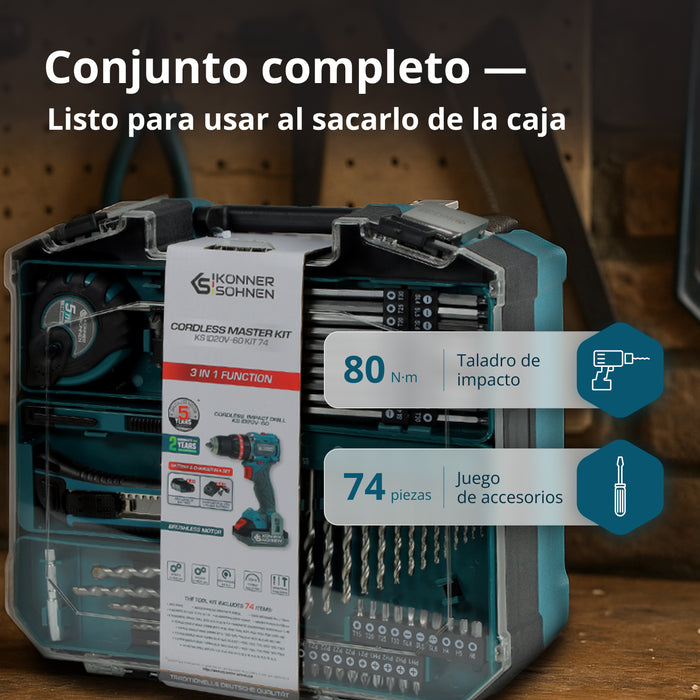 Conjunto Maestro Inalámbrico KS ID20V-60 KIT 74 