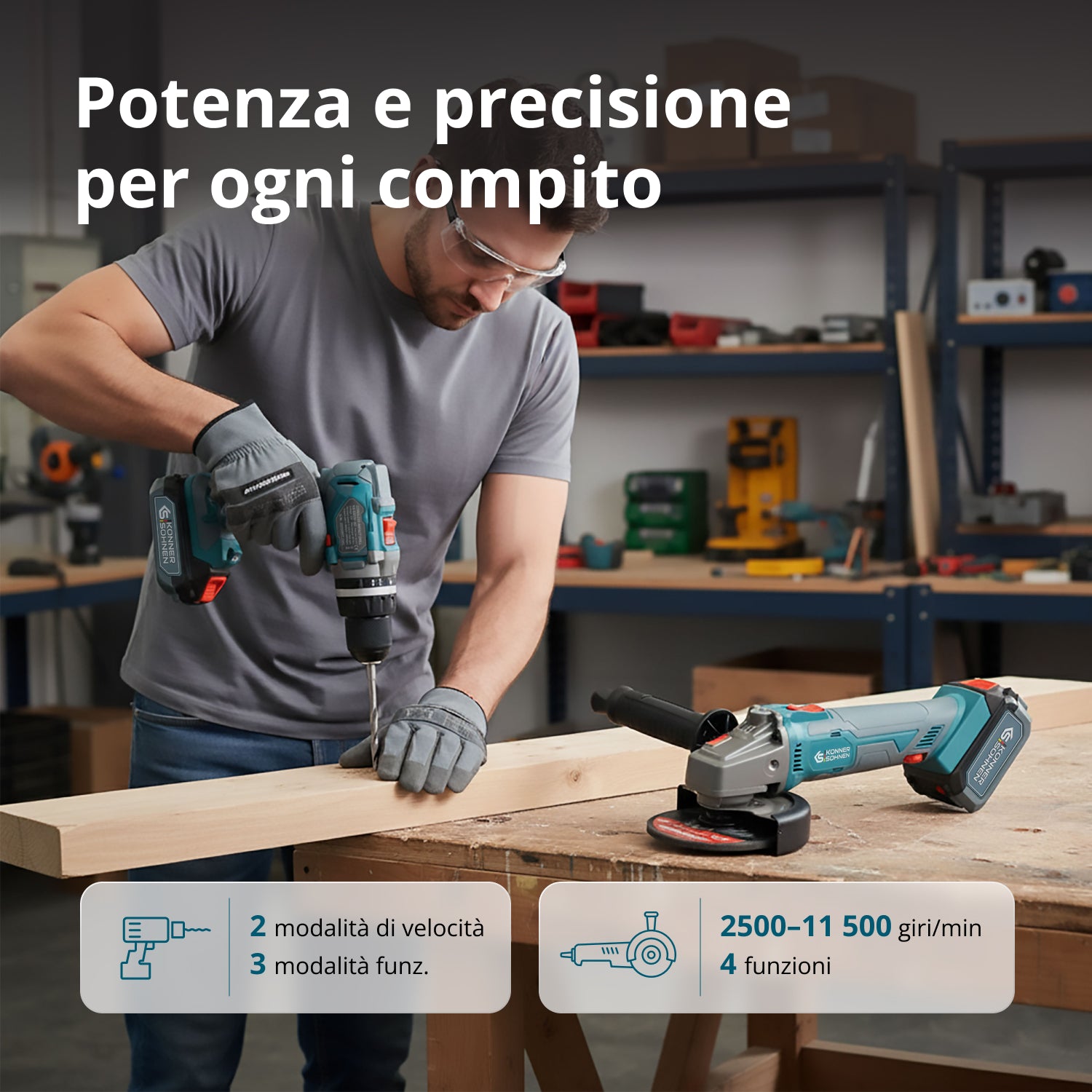 Set Master Senza Fili KS IDAGB 20V SET 1