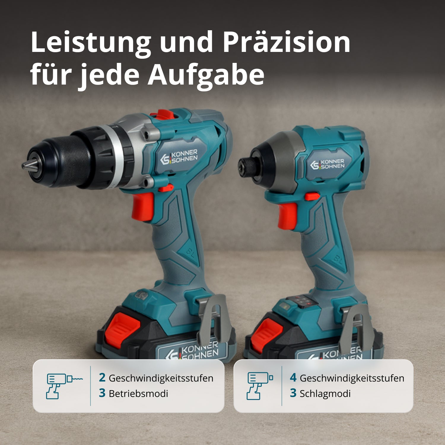 KS IDISD 20V SET 2 Kabelloses Master-Set 2in1