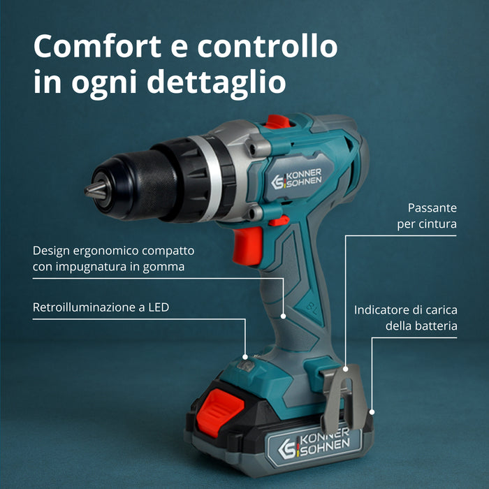 Set Master Senza Fili 2in1 KS IDISD 20V SET 2 PLUS