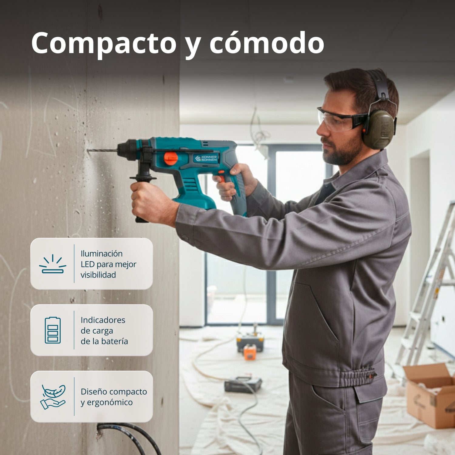 Conjunto  Maestro Inalámbrico 3 en 1 KS RHAGD 20V SET 3