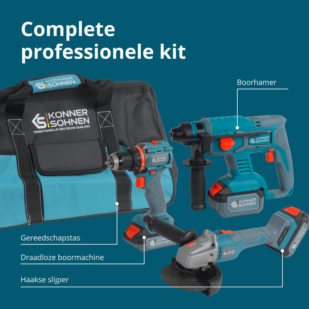 Snoerloze Master Set 3-in-1 Kit KS RHAGD 20V SET 3 PLUS