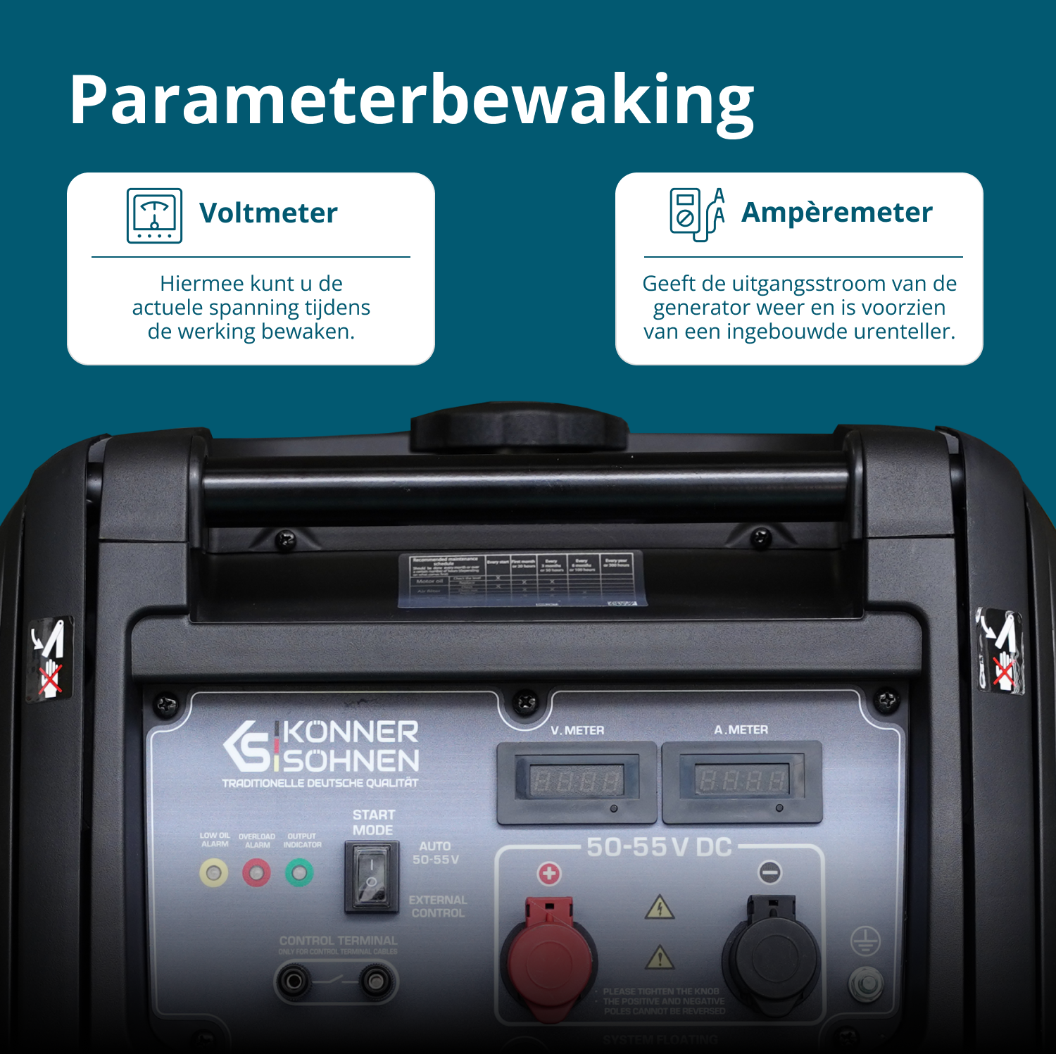 KS 48VS-DC Gelijkstroomgenerator, versie 50–55V